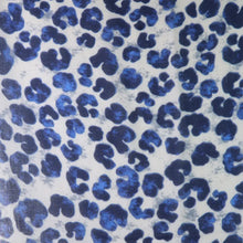 Load image into Gallery viewer, POM Recycled Navy Mix Animal Print Scarf