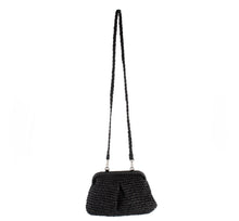 Load image into Gallery viewer, Straw Clutch Bag - Black
