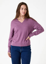 Load image into Gallery viewer, DREAMS Cashmere Like V Neck Jumper - Heather