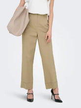 Load image into Gallery viewer, ONLY Cropped Fit Chino Trousers - Sand