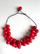 Load image into Gallery viewer, Red Resin Cluster Necklace