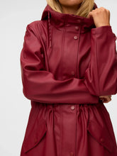 Load image into Gallery viewer, Vero Moda Raincoat - Red