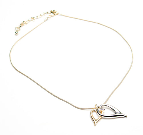 Eliza Gracious Twin Heart Necklace