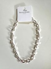 Load image into Gallery viewer, Chunky Brass Chain Necklace - Silver