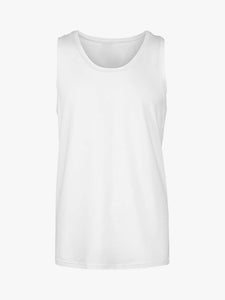 White Bamboo Vest Top