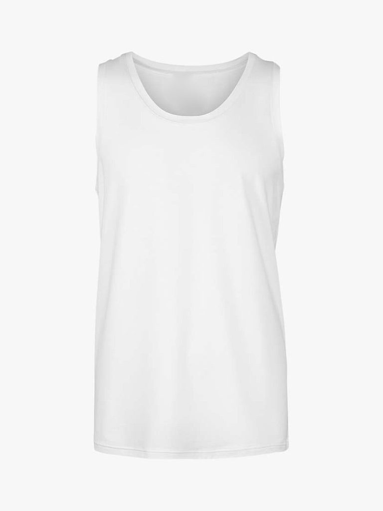 White Bamboo Vest Top