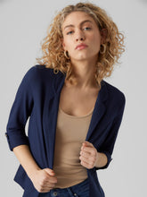 Load image into Gallery viewer, Vero Moda Navy 3/4 Sleeve Blazer - Navy
