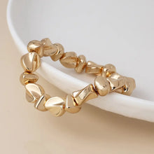 Load image into Gallery viewer, POM Golden Organic Bead Stretch Bracelet