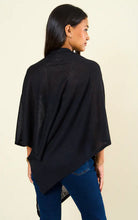 Load image into Gallery viewer, Kim Lightweight One Size Poncho - Black