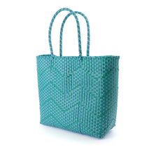 Load image into Gallery viewer, POM Turquoise Recycled Plastic Shopper