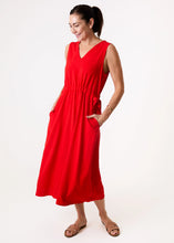 Load image into Gallery viewer, Dreams V Neck Sleeveless with Pockets - Poppy