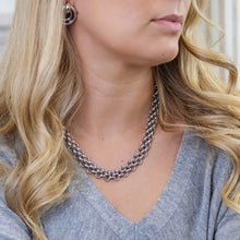 Load image into Gallery viewer, POM Venetia Platinum Plated Chunky Panther Chain Necklace