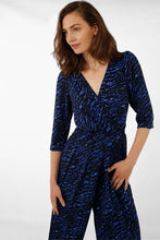 Load image into Gallery viewer, Royal Blue Zebra &amp; Star Print Jumpsuit