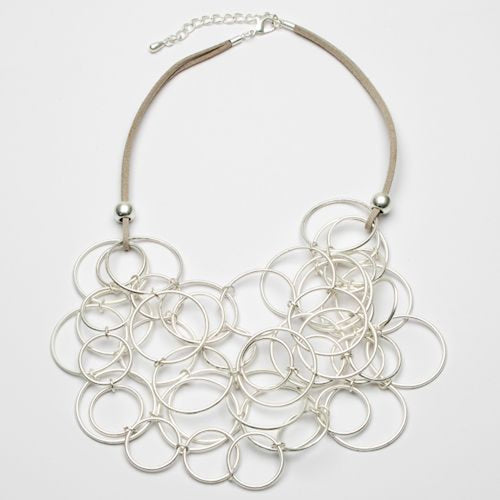 Eliza Gracious Short Multi Ring Necklace