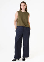Load image into Gallery viewer, Dreams Olive Lurex Cashmere Like Vest Top