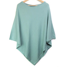 Load image into Gallery viewer, POM Recycled Blend Poncho - Seafoam