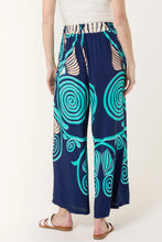 Load image into Gallery viewer, Navy Swirl Print Wide Leg Trousers