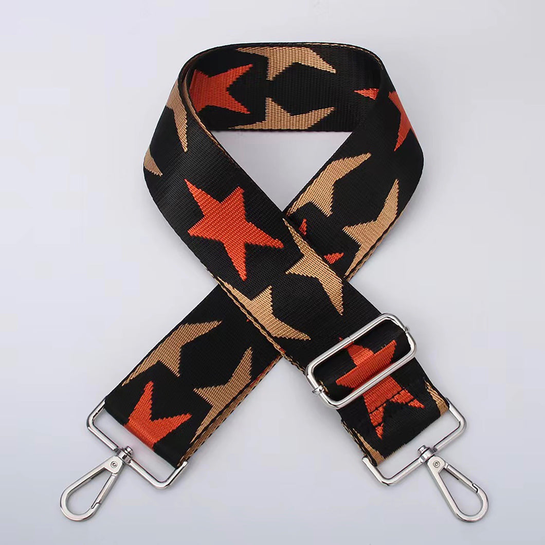 Orange & Gold Star Bag Strap