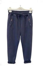 Load image into Gallery viewer, DECK by Decollage Zip Pocket Joggers - Navy