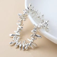Load image into Gallery viewer, POM Silver Organic Droplet Bracelet