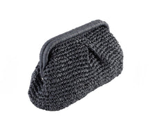 Load image into Gallery viewer, Straw Clutch Bag - Navy