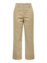 Load image into Gallery viewer, ONLY Cropped Fit Chino Trousers - Sand