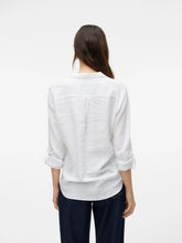 Load image into Gallery viewer, Vero Moda Linen Blend White Shirt