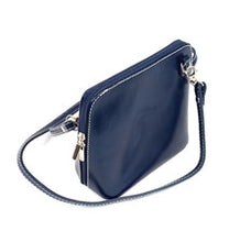 Load image into Gallery viewer, Made in Italy Small Cross Body Bag - Metallic Navy