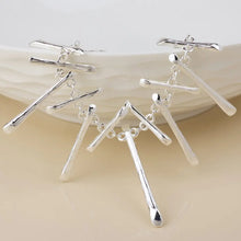 Load image into Gallery viewer, POM Cassia Silver Plated Multi Mixed Length Bar Necklace
