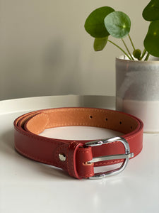 Vera Moda Red/Brown Leather Belt