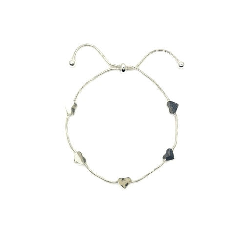 Silver Tiny Heart Bracelet