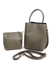 Load image into Gallery viewer, Leather Grab Handle Bag - Taupe