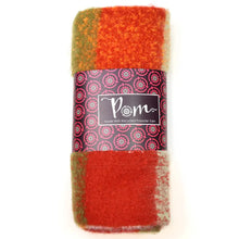 Load image into Gallery viewer, POM Autumn Brights Mix Recycled Blend Check Scarf