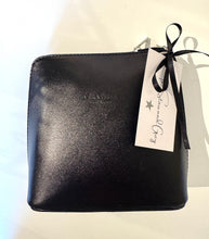 Load image into Gallery viewer, Made in Italy Small Leather Cross Body Bag - Black