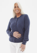Load image into Gallery viewer, Dreams Cashmere Like Crew Neck Cardigan - Denim Blue