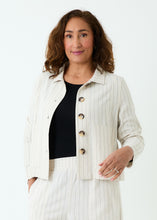 Load image into Gallery viewer, Dreams Stone Pinstriped Boxy Jacket
