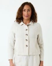 Load image into Gallery viewer, Dreams Stone Pinstriped Boxy Jacket