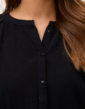 Load image into Gallery viewer, Aware Frill Cuff Cotton Shirt - Black