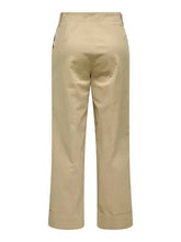 Load image into Gallery viewer, ONLY Cropped Fit Chino Trousers - Sand