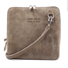 Load image into Gallery viewer, Suede Front Small Cross Body Bag - Taupe