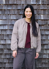 Load image into Gallery viewer, DREAMS Bubble Hem Zip Front Jacket - Beige