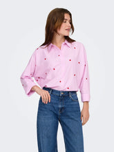 Load image into Gallery viewer, ONLY Grace Red Heart Pink Shirt
