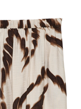 Load image into Gallery viewer, Vero Moda Wide leg Patterned Trousers - Cream/Choc