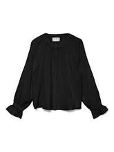 Load image into Gallery viewer, Aware Frill Cuff Cotton Shirt - Black