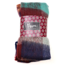 Load image into Gallery viewer, POM Earthy Mix Fluffy Check Scarf