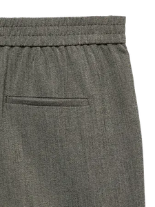 Vero Moda Kiara Tailored Stretch Trousers - Brown Melange