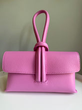 Load image into Gallery viewer, Leather Loop Handle Bag - Bubble Gum Pink