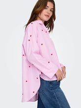 Load image into Gallery viewer, ONLY Grace Red Heart Pink Shirt