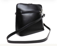Load image into Gallery viewer, Made in Italy Small Leather Cross Body Bag - Black