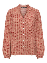 Load image into Gallery viewer, ONLY Long Sleeve Printed Shirt - Burnt Henna